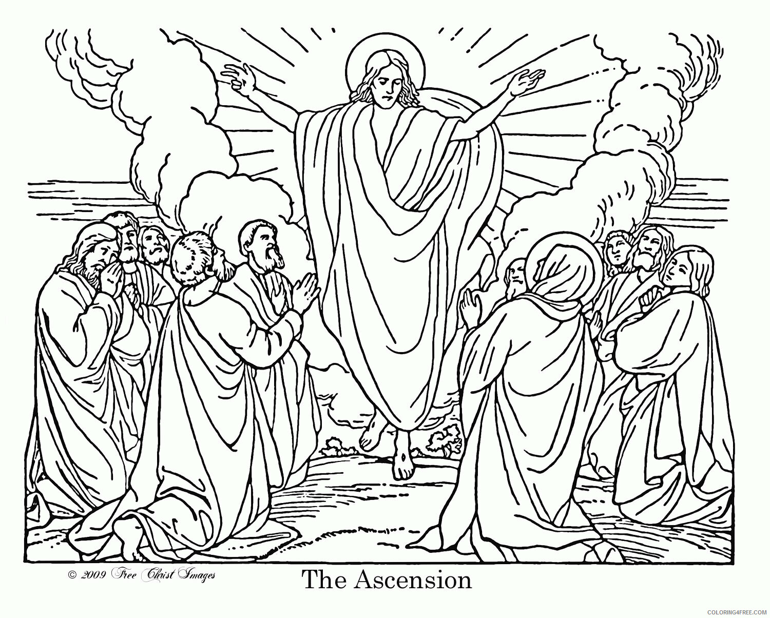 Ascension Coloring Page Printable Sheets Jesus Ascension^@ jpg 2021 a 3319 Coloring4free